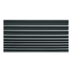 Natucer Donna Nero 10x20 czarna, ryflowana płytka