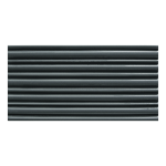 Natucer Donna Nero Piu 10x20 czarna, ryflowana płytka