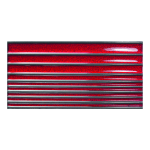 Natucer Donna Nero Rosso 10x20 czerwona, ryflowana płytka