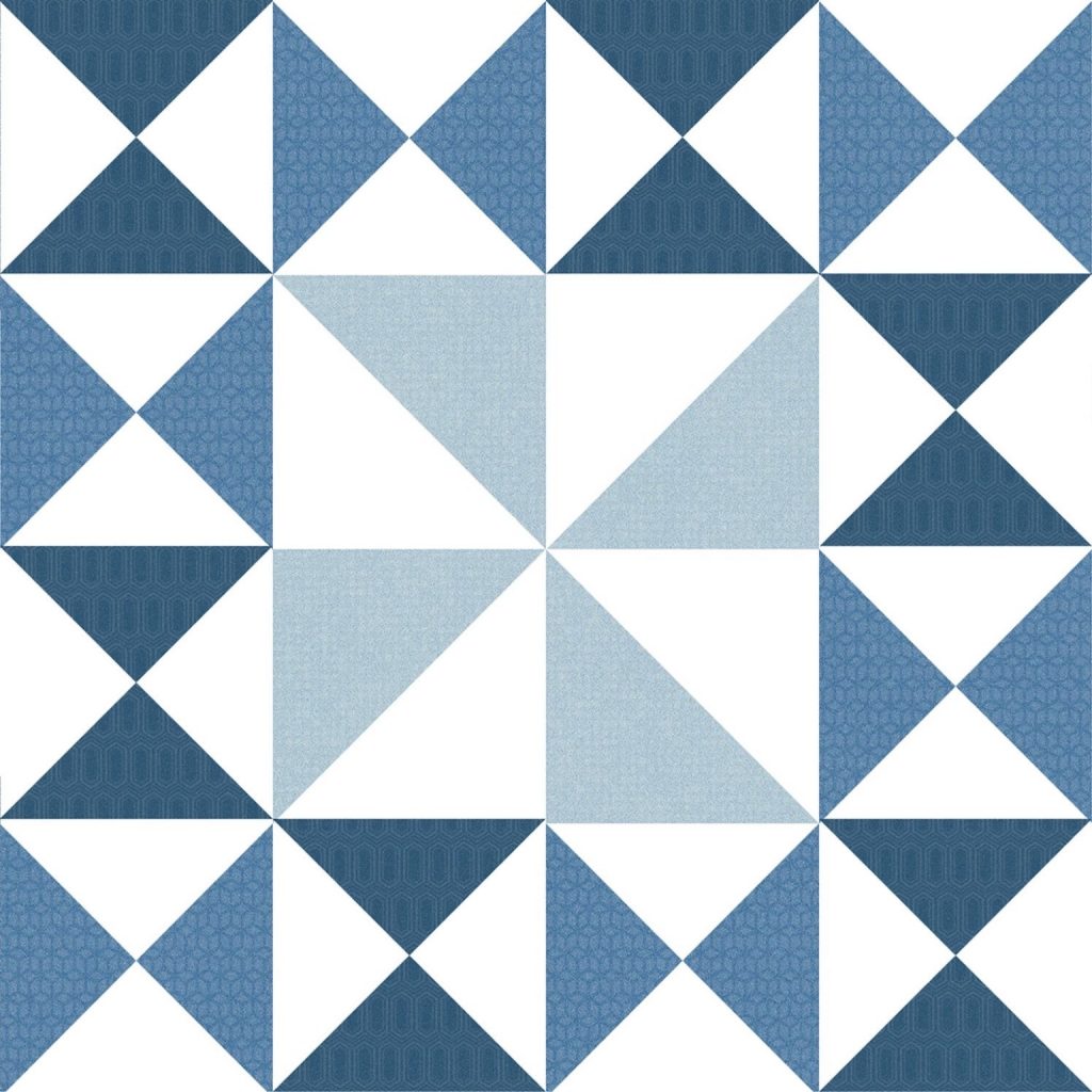 Keros Cordoba Torres 25x25 płytka w niebieski wzór geometryczny