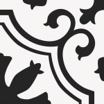 Keros Valencia Morning 25x25 płytka czarno-biała patchwork