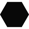Keros Hexa Element Negro 23x27 czarna płytka heksagon