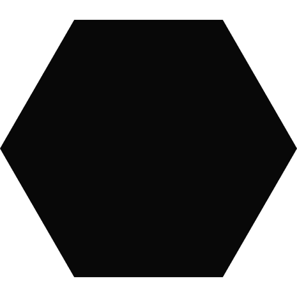Keros Hexa Element Negro 23x27 czarna płytka heksagon