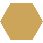 Keros Hexa Element Ocre 23x27 żółta płytka heksagon