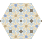 Keros Al-Andalus Mix 23x27 płytka heksagon we wzory