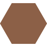 Keros Hexa Element Terra 23x27 brązowa płytka heksagon
