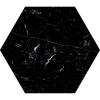 Keros Hexa Terni Negro 23x27 płytka heksagon, jak marmur