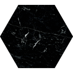 Keros Hexa Terni Negro 23x27 płytka heksagon, jak marmur