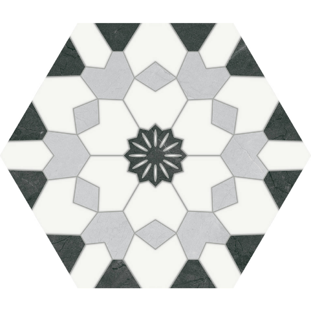 Keros Hexa Venezia Nero 23x27 płytka heksagon