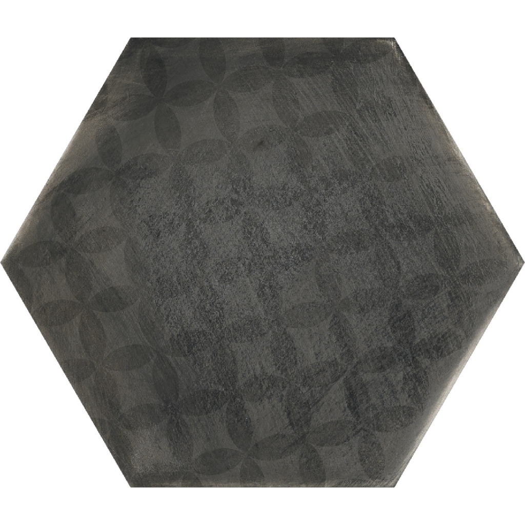 Keros Hexa Boreal Hidra Antracita 23x27 czarna płytka heksagon