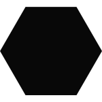 Keros Hexa Hub Negro 14x16 płytka czarny heksagon