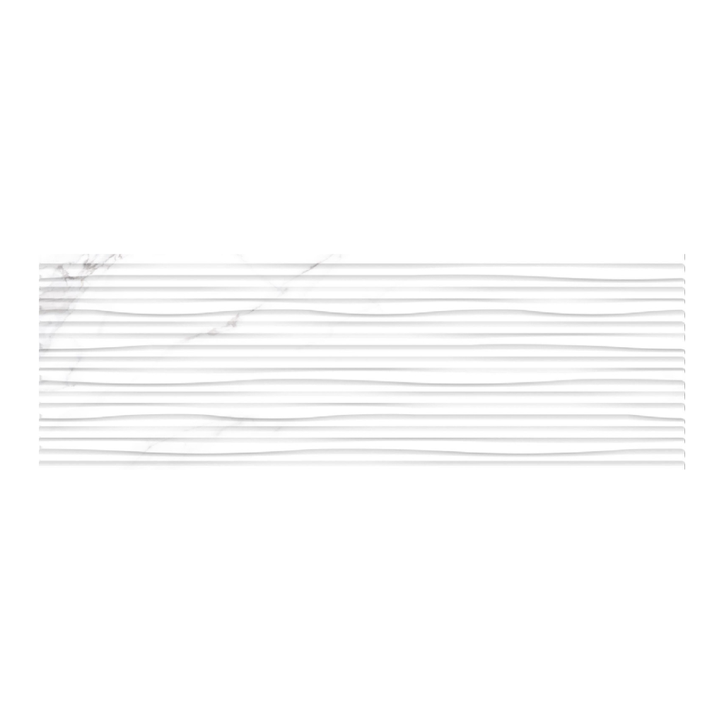 Keros Tebas Sea Gris 30x90 biała płytka dekoracyjna