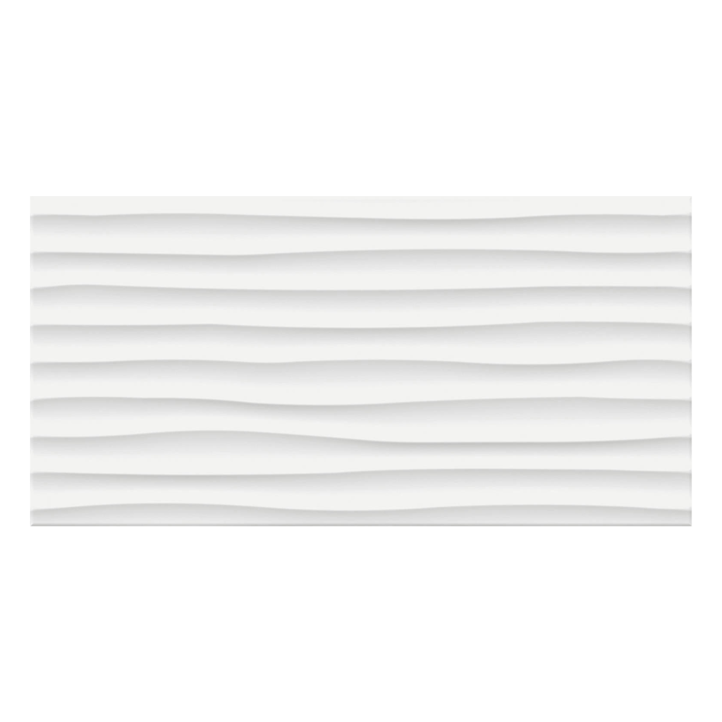 Keros Blanco Dune Mate 30x60 płytka ścienna, falowane linie
