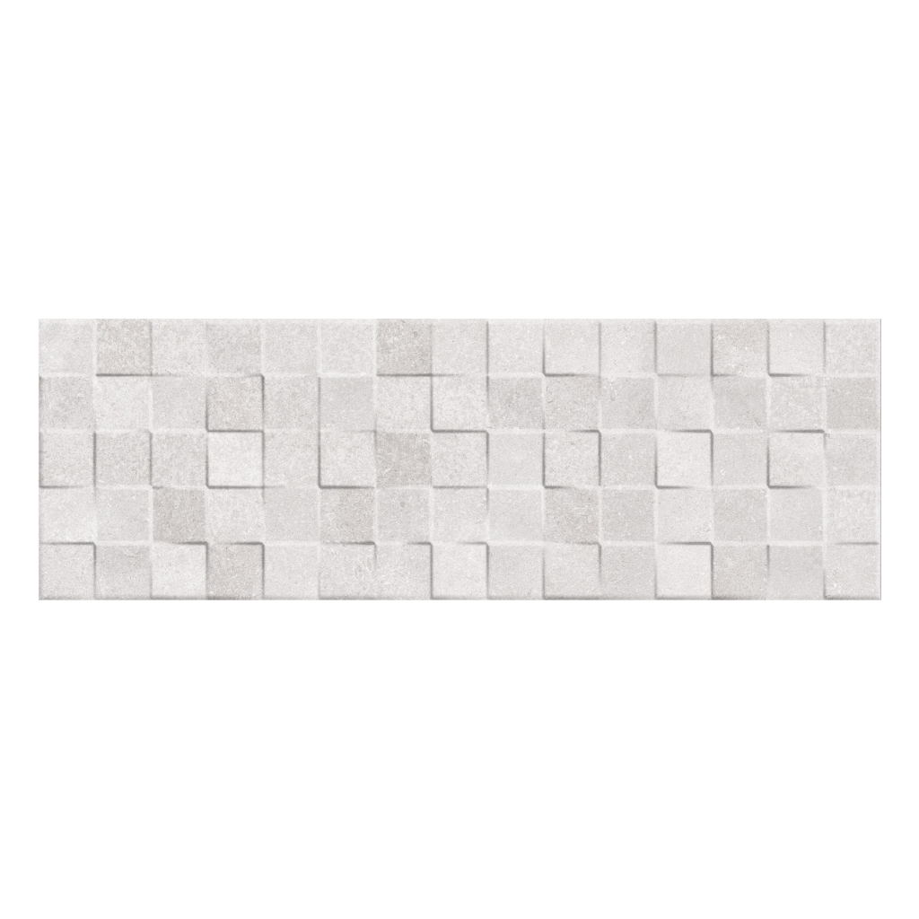 Keros Decorado Cartago Cubik Gris 25x75 płytka mozaika