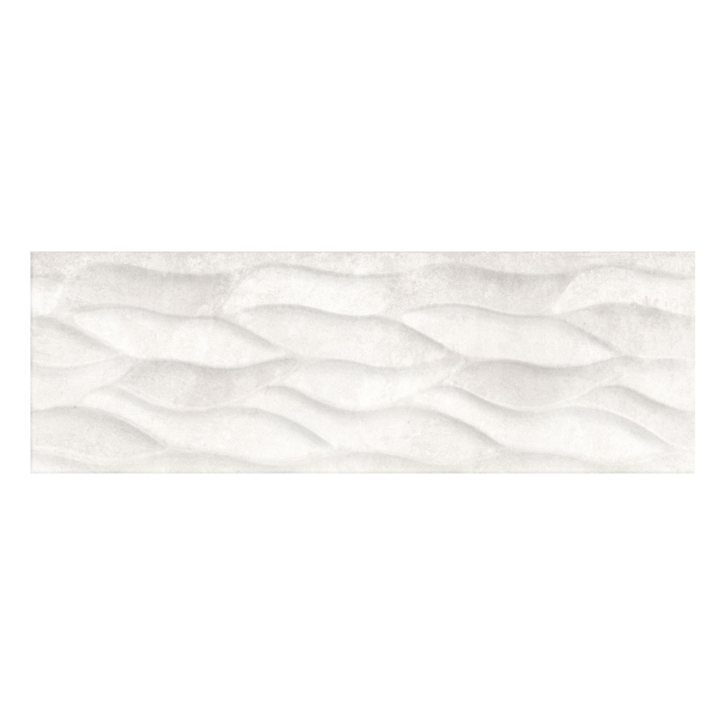 Keros Decorado City Hojas Gris 25x75 płytka z motywem fali