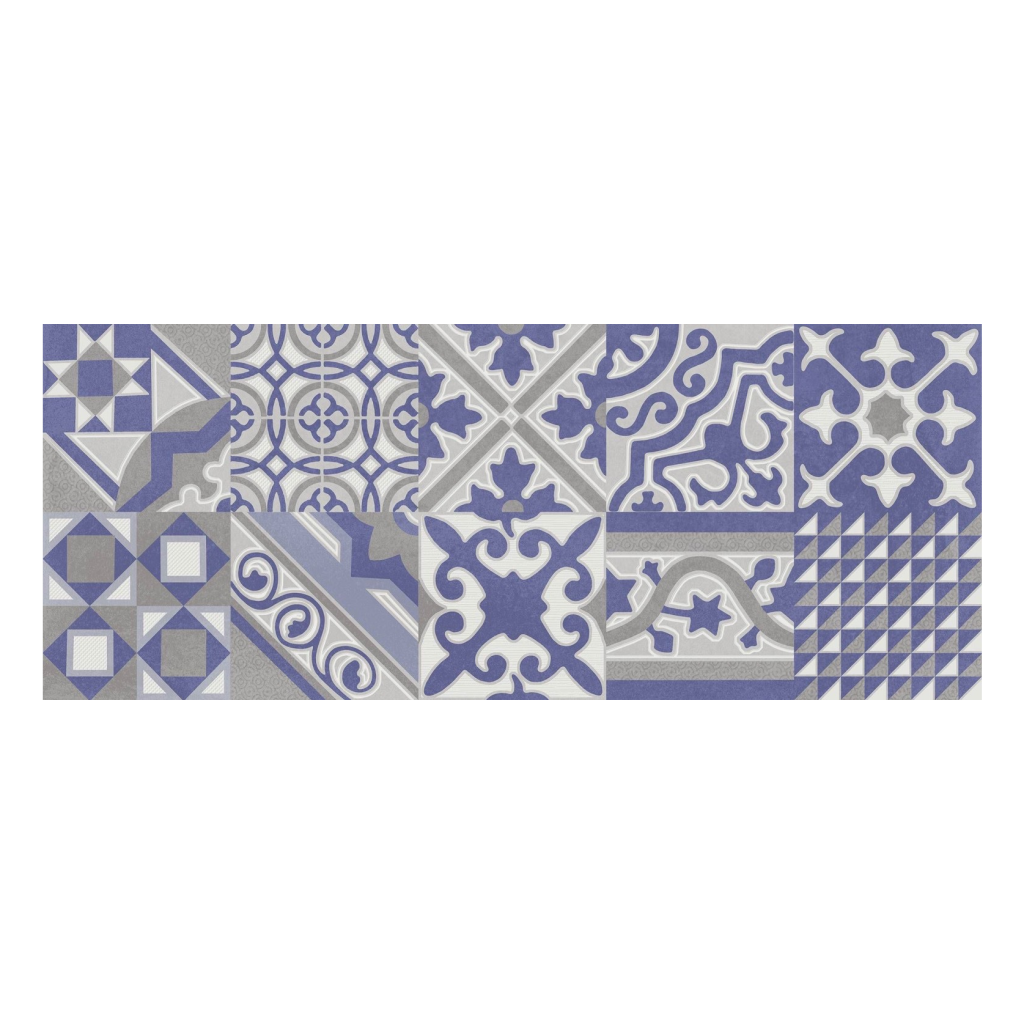 Keros Decorado Hidra Azul 20x50 płytka ścienna patchwork