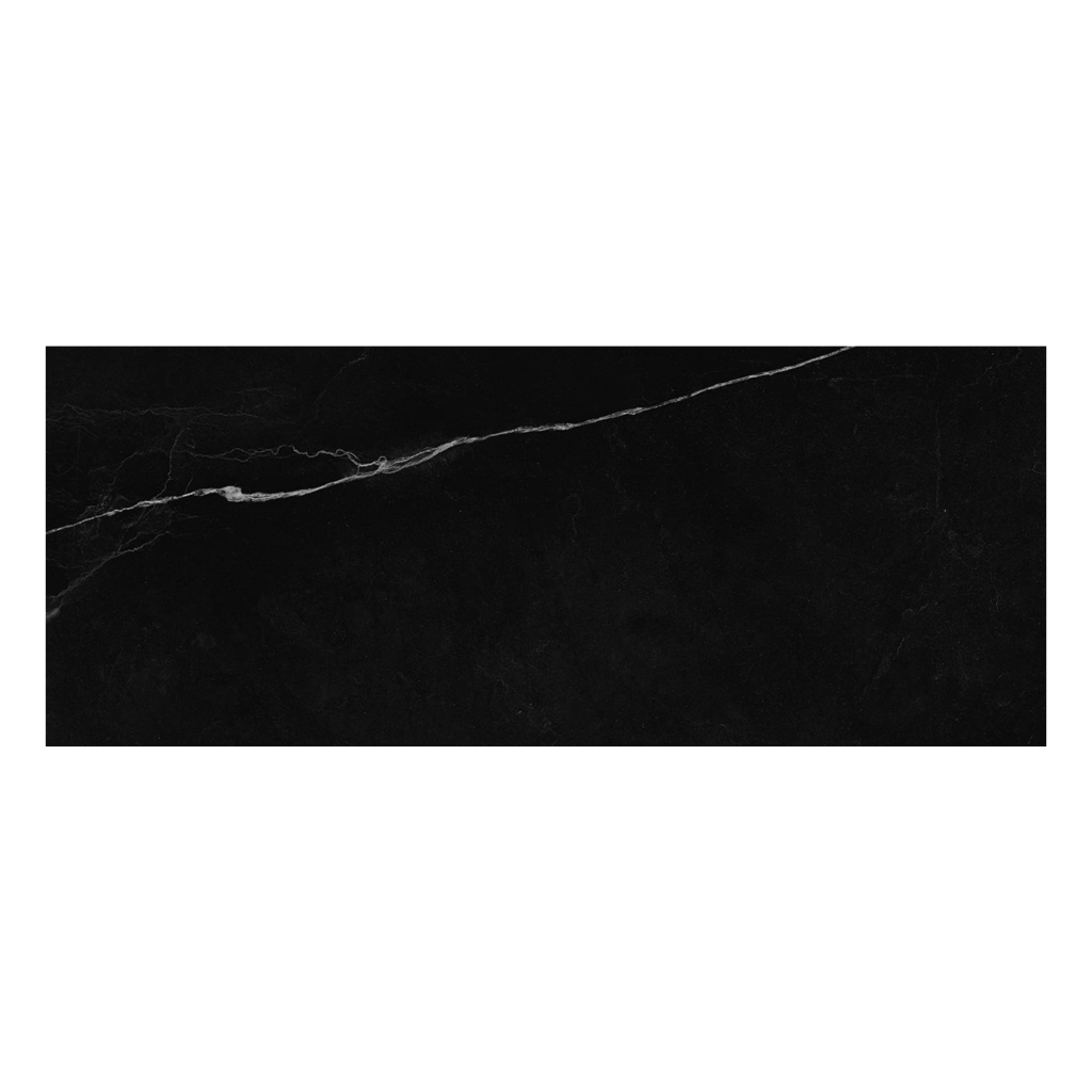 Keros Vernazza Negro 20x50 czarna płytka z cienką żyłką
