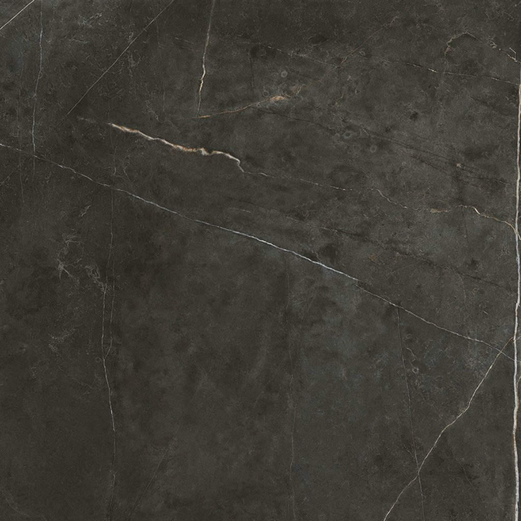 Keros Vernazza Negro 80x80 czarna płytka z żyłką