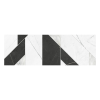 Keros Vernazza Regio 30x90 biało-czarna płytka ścienna