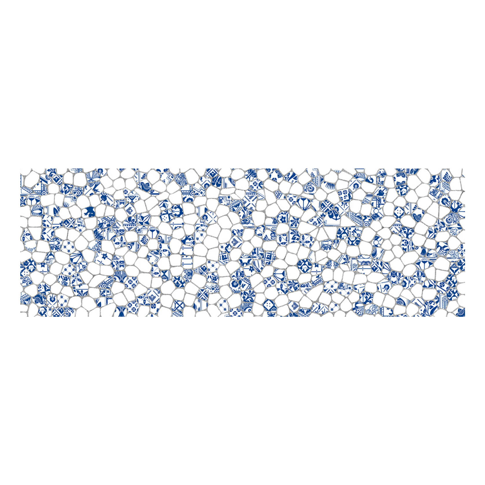 Keros White Gaudi Brillo 30x90 wzorzysta niebieska płytka Keros White Gaudi Brillo 30x90 wzorzysta niebieska płytka