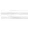 Keros Decorado White Liso Dune 25x75 biała płytka w falowane linie