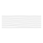 Keros Decorado White Mate Dune 25x75 biała płytka z falistymi liniami