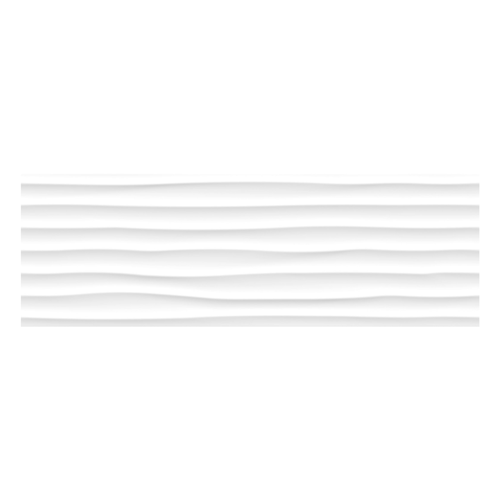 Keros Decorado White Mate Dune 25x75 biała płytka z falistymi liniami Keros Decorado White Mate Dune 25x75 biała płytka z falistymi liniami