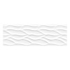 Keros Decorado White Mate Hojas 25x75 płytka ścienna z motywem fali