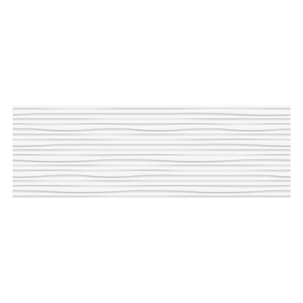 Keros White Sea Mate 30x90 płytka z motywem fali