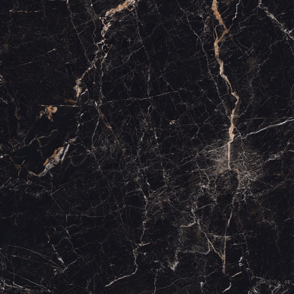 Fanal Windsor Black 120x120 brązowa płytka ze złotą żyłką