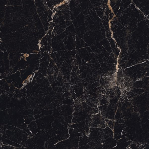 Fanal Windsor Black 120x120 brązowa płytka ze złotą żyłką