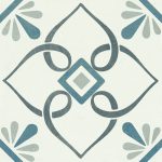 Harmony Provenza Blue Petals 22,3x22,3 płytka w stylu hiszpańskim