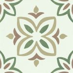 Harmony Provenza Green Bloom 22,3x22,3 płytka w stylu hiszpańskim