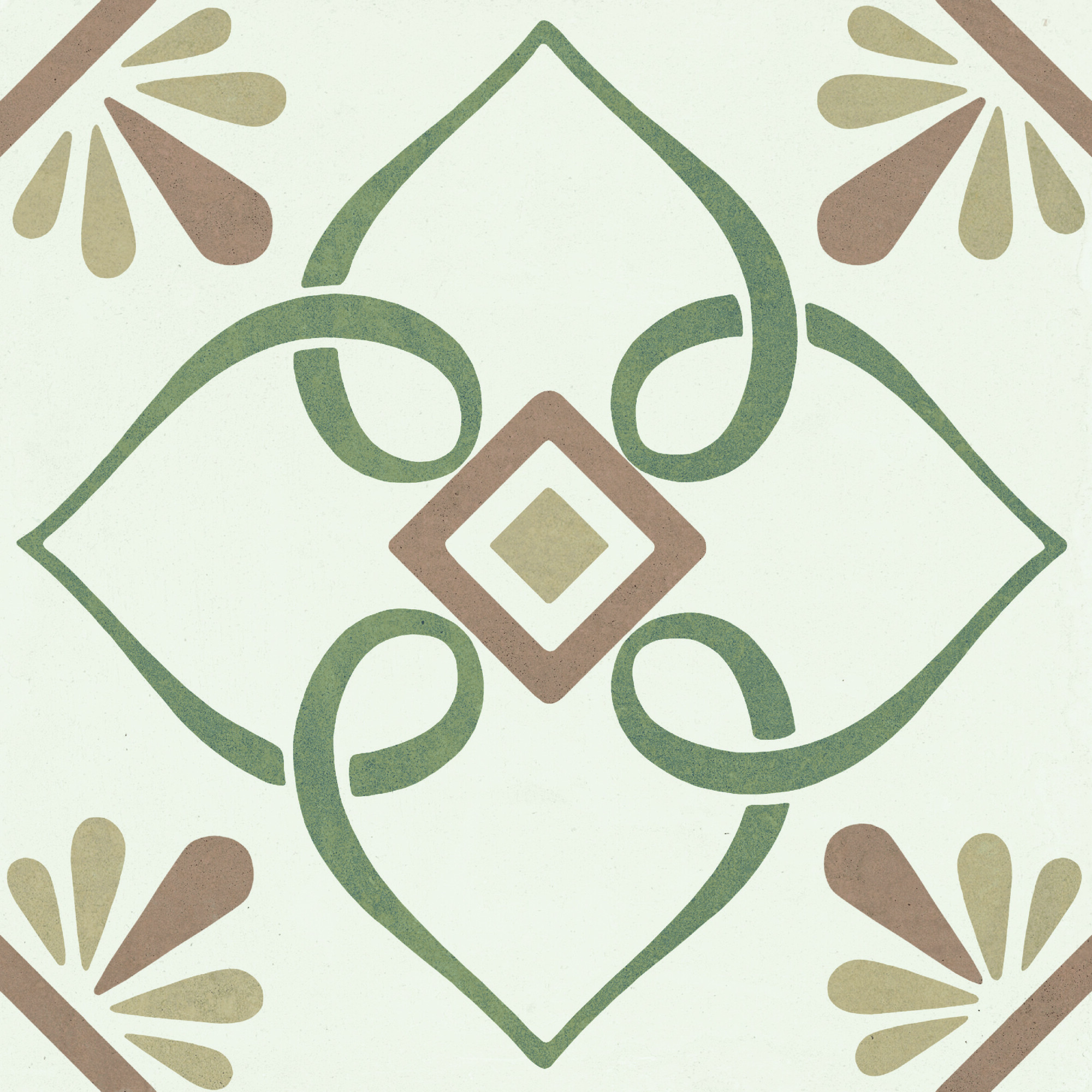 Harmony Provenza Green Petals 22,3x22,3