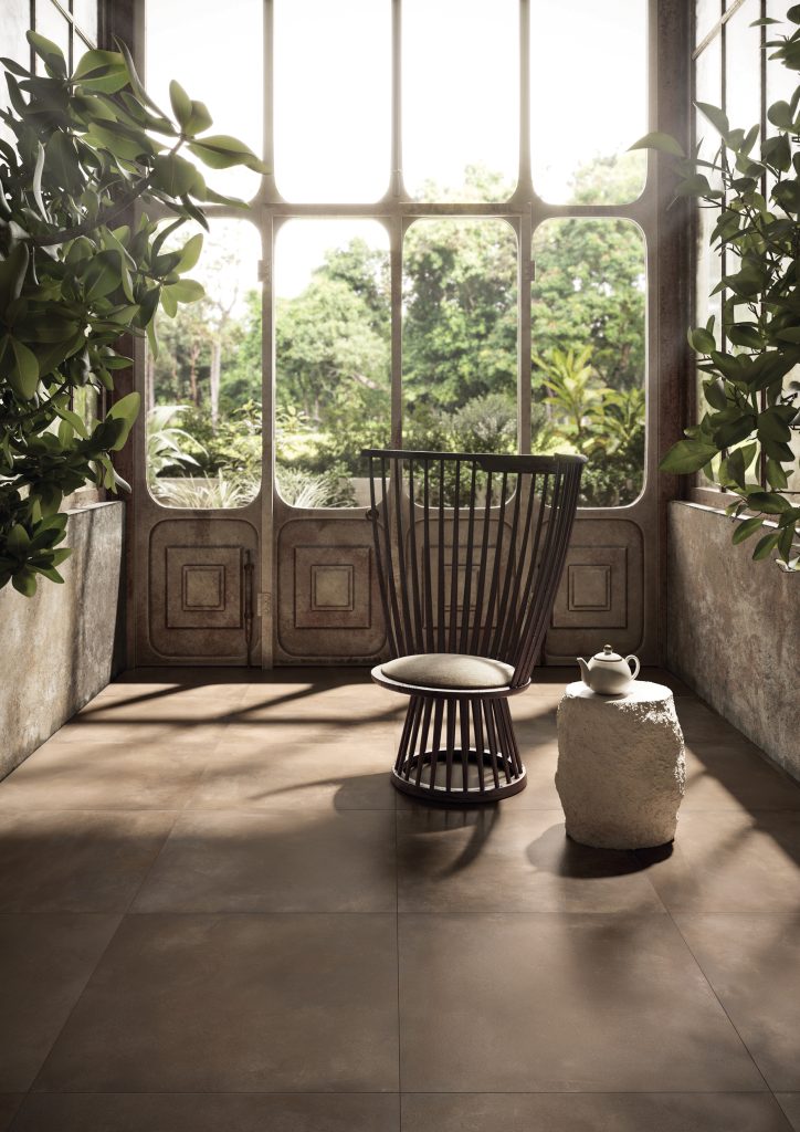 Ricchetti Fresco Burnt Umber 60x60