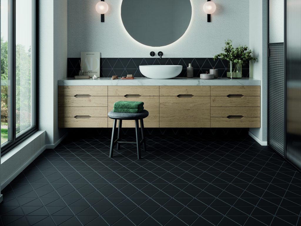 Realonda Triangle Black 48,5x28 płytka trójkątna