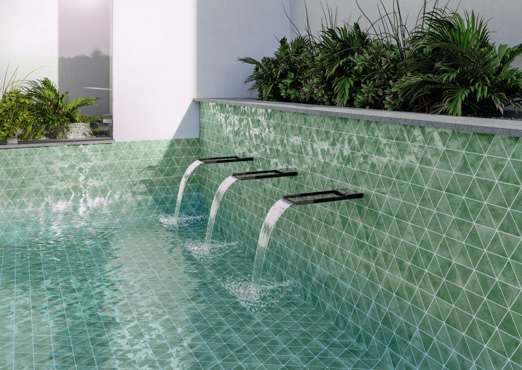 Realonda Triangle Craft Mist 48,5x28 płytka w trójkąty