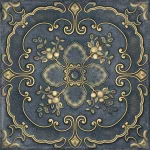 Aparici Kintsugi Blue Basi 30,5x30,5 tłoczony wzór