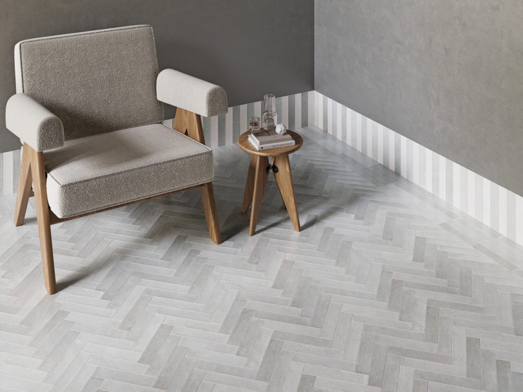 Harmony Land White 4,6x18,4 płytka cegiełka