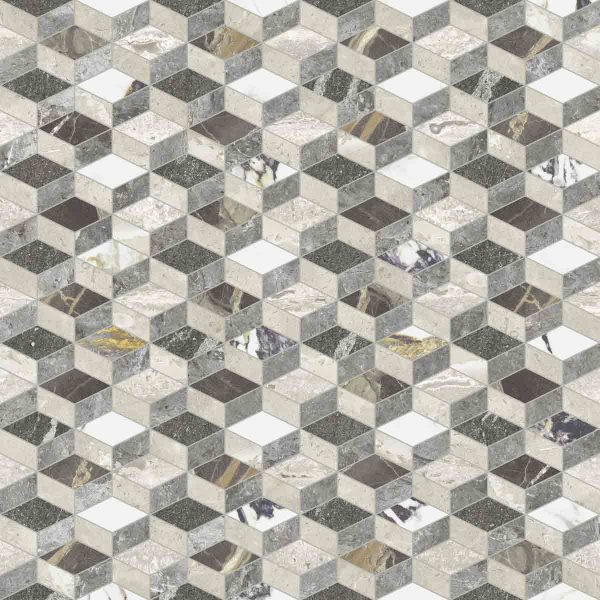 Aparici Sunderland Barnes Lappato 59,55x59,55 płytka w geometryczny wzór