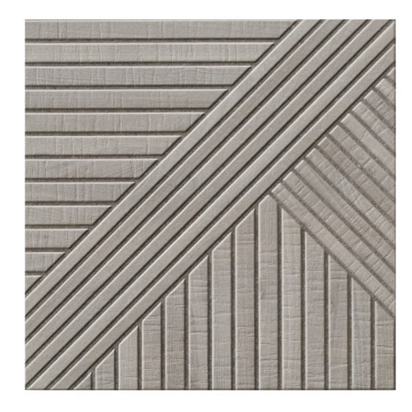 Realonda Tangram Wood Olive 44x44 ryflowana płytka drewnopodobna