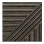 Realonda Tangram Wood Walnut 44x44 ryflowana płytka drewnopodobna