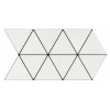 Realonda Triangle Deco Snow 48,5x28 płytka w trójkąty