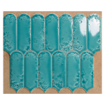 Natucer Palmetto Aquamarine 7,2x19,5 płytka w kształcie retro