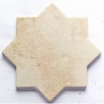 Natucer Petra Star Cream 15,5x15,5 płytka w kształcie gwiazdy