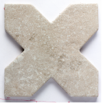 Natucer Petra Cross Fossil 15,5x15,5 płytka w kształcie krzyża