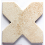 Natucer Petra Cross Cream 15,5x15,5 płytka w kształcie krzyża