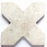 Natucer Petra Cross White 15,5x15,5 płytka w kształcie krzyża