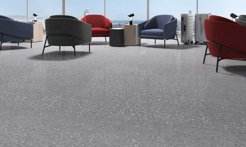Undefasa Terrazzo Gris 80x80 szara płytka lastryko