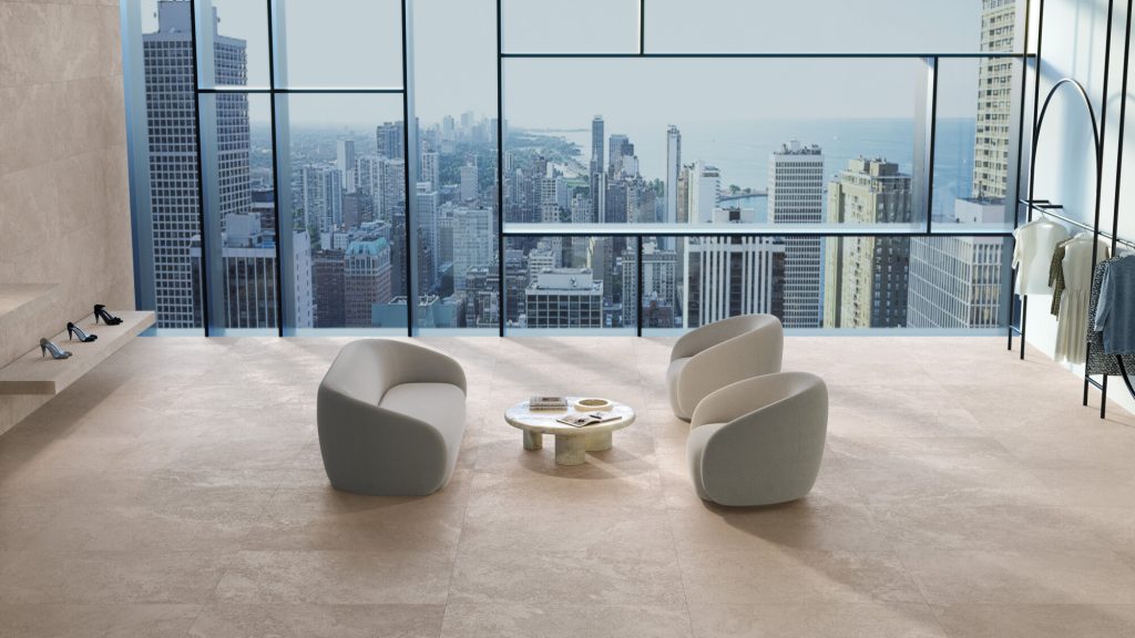 Museum Chicago Mocha SP/100x100/R płytka imitująca kamień naturalny